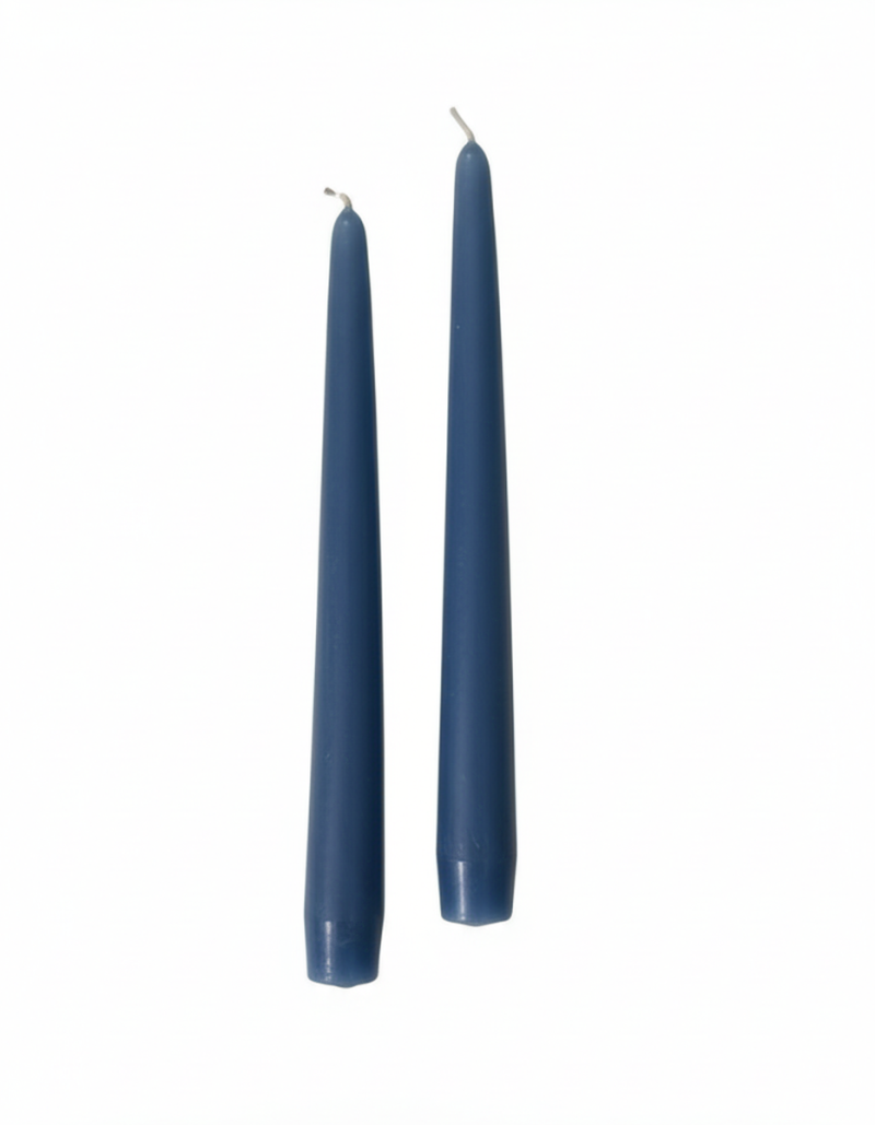 Candele coniche Ø 2,2 cm h. 25 cm 2 pezzi - Blu Dusk