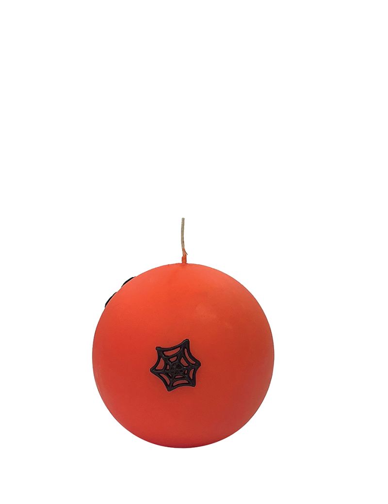  Sfera con Ragnatele in cera  Ø 10  -  Zucca