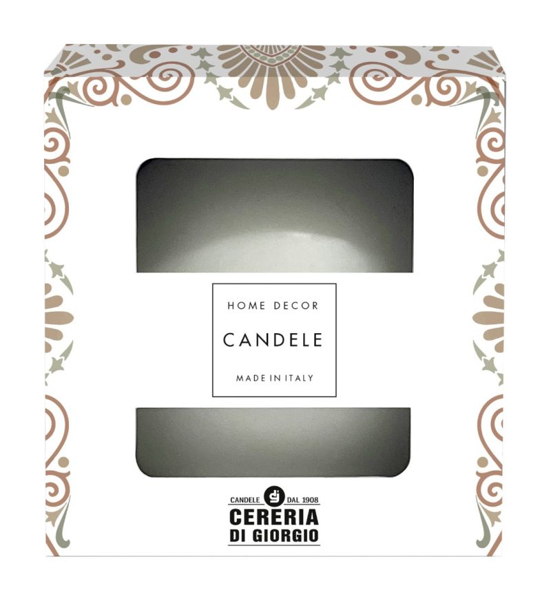 Candela sfera Laccata  Ø 10 cm  - durata  corca 48 h - VARI COLORI 