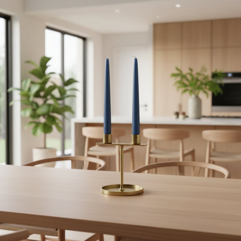 Candele coniche Ø 2,2 cm h. 25 cm 2 pezzi - Blu Dusk