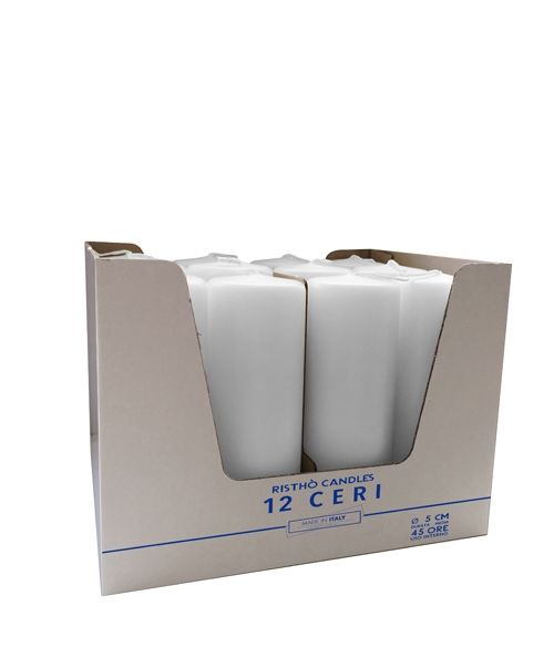 Set 12 Ceri Ø 5 cm h. 15 cm - durata  circa 48 h - VARI COLORI