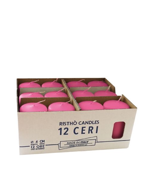 Ceri Ø 4 cm h. 7 cm 12 pezzi - Fucsia
