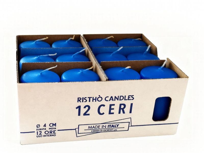 Ceri Ø 4 cm h. 7 cm 12 pezzi - Blue dusk