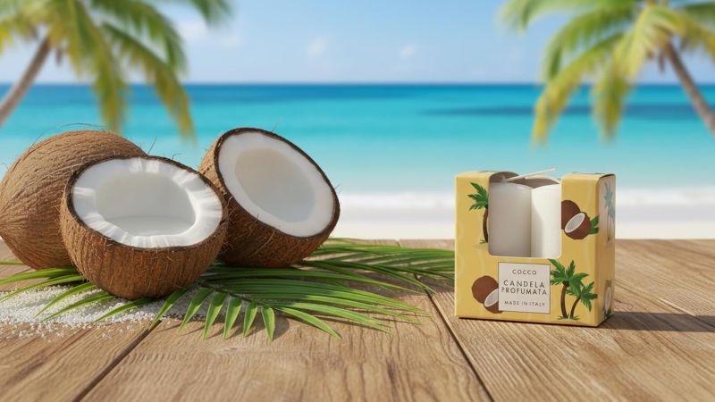 4 Ceretti profumati - Cocco