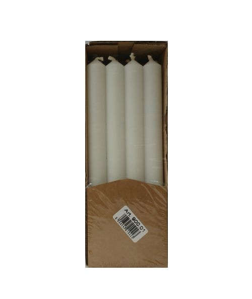 Set 12 Candele cilindriche colore pieno Ø 1,9 cm - Durata circa 5 h - VARI ASSORTITI