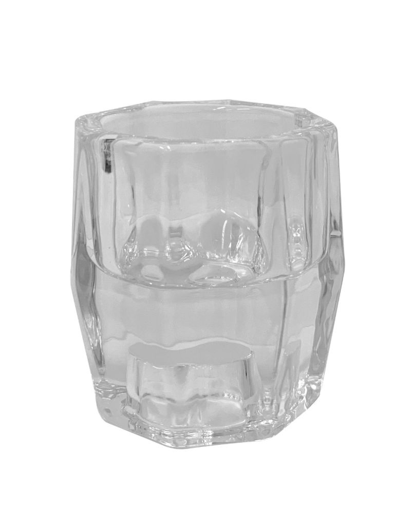 Porta candele  e  tealight 2 in 1 in vetro 5,9 x 5,9 x 6 cm