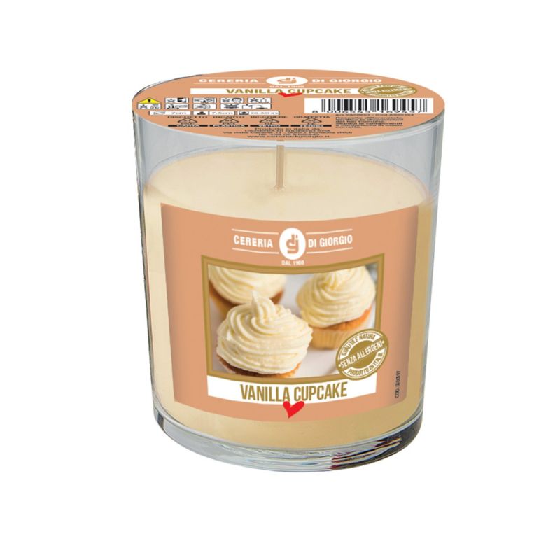 Candela profumata in bicchiere alla Vaniglia