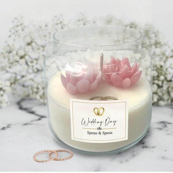Giara Wedding- Peonia Bianca & White Blossom - 80 ORE - Personalizzabile 