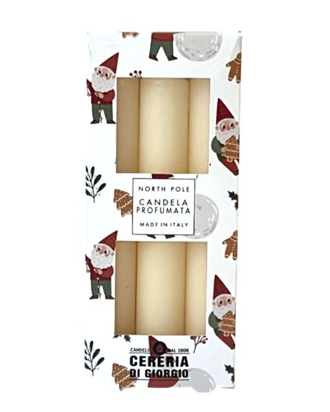 3 Candele Profumate Pocket Season diametro 1,9 cm altezza 12,5 cm - Natale - North Pole