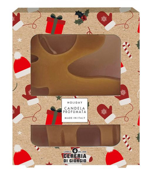 Candela a forma di Renna artigianale - Pocket Season - Natale