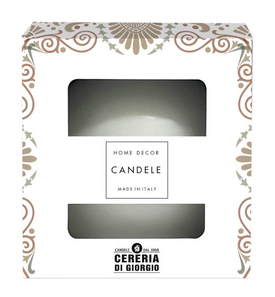 Candela sfera Laccata  Ø 10 cm  - durata  corca 48 h - VARI COLORI 