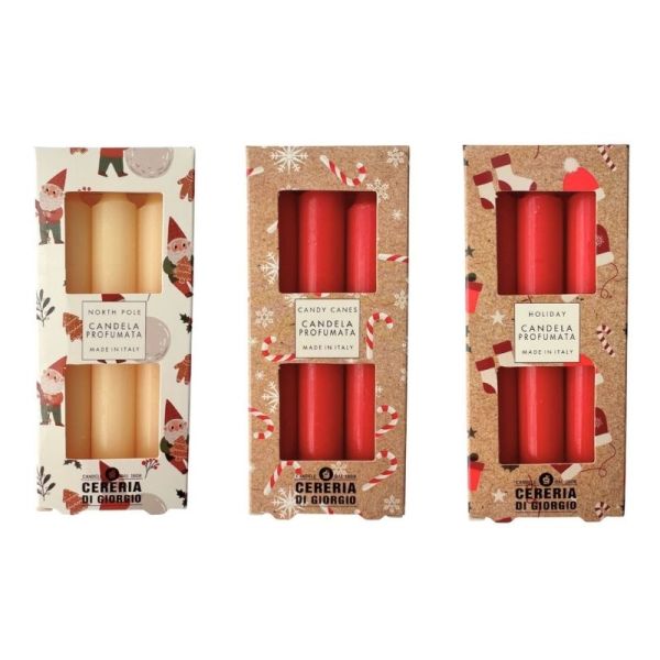3 Candele Profumate Pocket Season diametro 1,9 cm altezza 12,5 cm - Natale - Varie Profumazioni                                                                                                                                                                