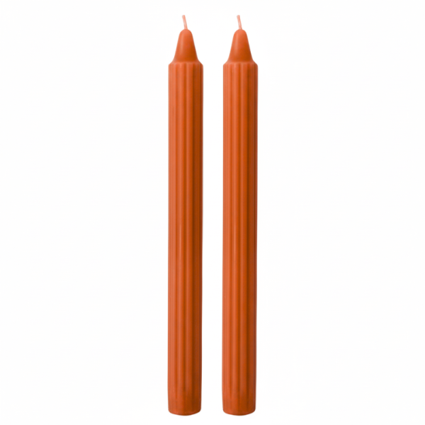 Candele Doriche Ø 2,2 cm h. 25 cm 2 pezzi - Terracotta