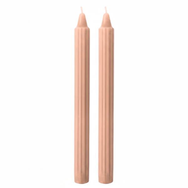 Candele Doriche Ø 2,2 cm h. 25 cm 2 pezzi - Pesca