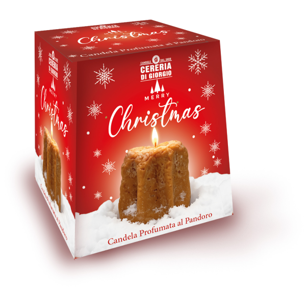 Candela profumata a Forma di Pandoro - Color Pandoro - Idea Regalo