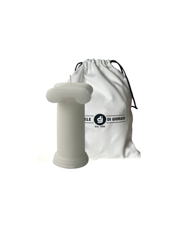 Candela Colonna Dorica –  h 12,5 cm  - con sacchetto regalo 
