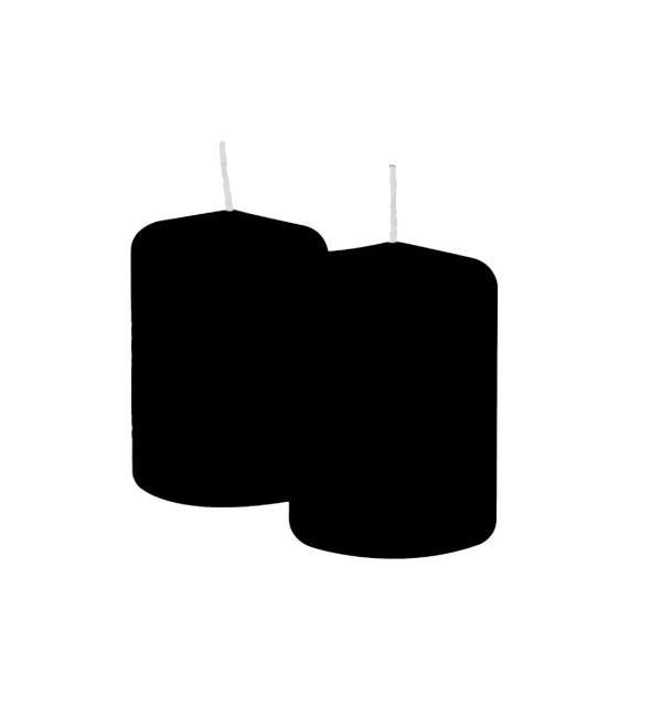 Ceri Ø 7 cm h. 10 cm 4 pezzi - Nero