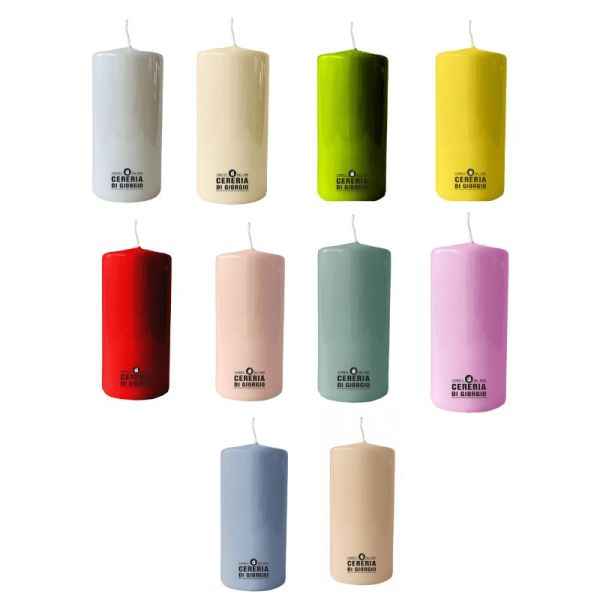 Cero Ø 7 cm h. 15 cm - durata 85 h - VARI COLORI 