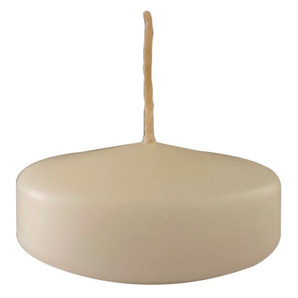 Candele galleggianti Ø 5 cm h. 3 cm 28 pezzi - Avorio