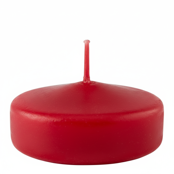 Candele galleggianti Ø 5 cm h. 3 cm 28 pezzi - Rosso