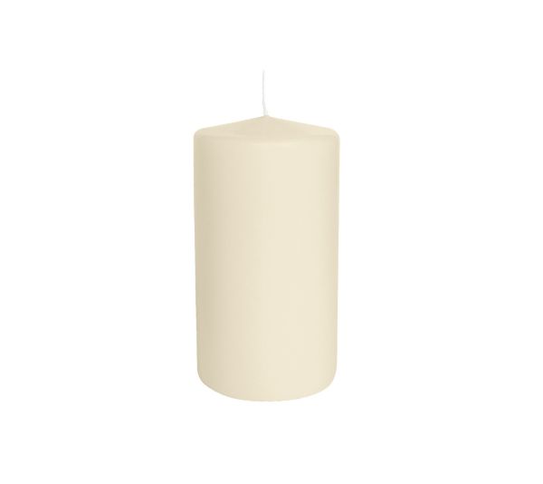 12 Candele diametro 6 cm altezza 10 cm - Avorio 