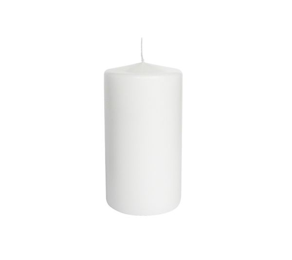 12 Candele Cero diametro 5 cm altezza 8 cm - Bianco