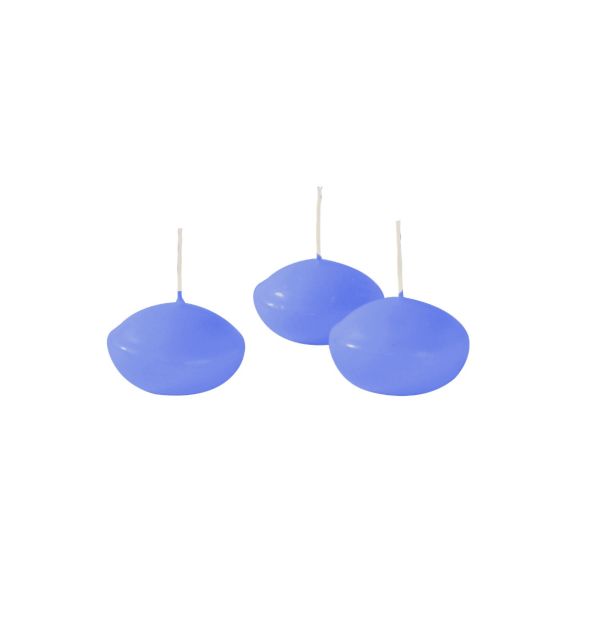 Candele galleggianti Ø 4,5 cm h. 2,7 cm 20 pezzi - Lavanda