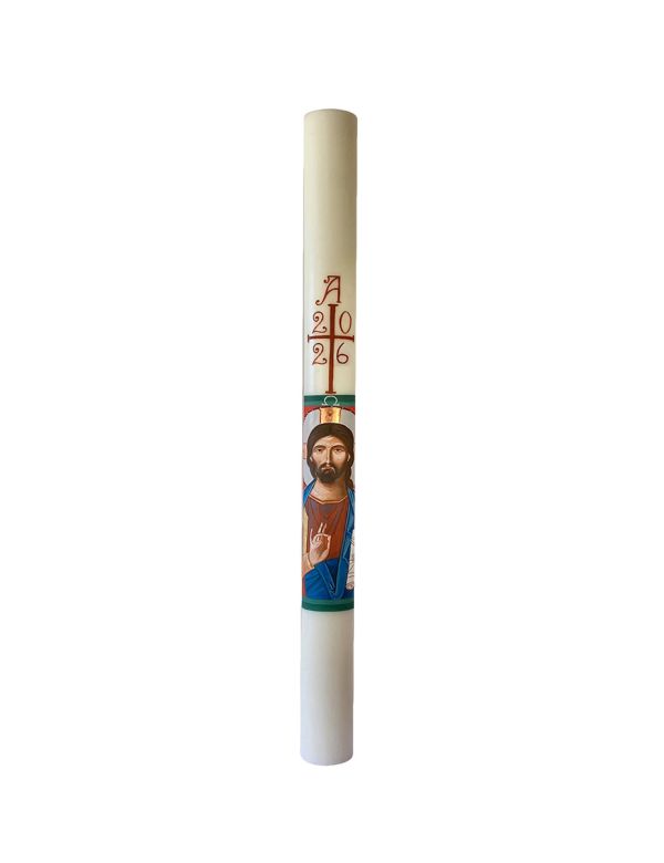 Cero pasquale dipinto a mano - Decoro A
