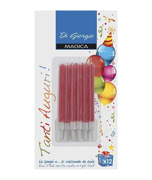 Candeline di compleanno magiche con supporto
