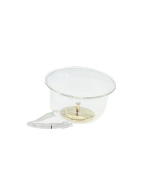 Luminello in vetro per cera liquida  Ø 7cm