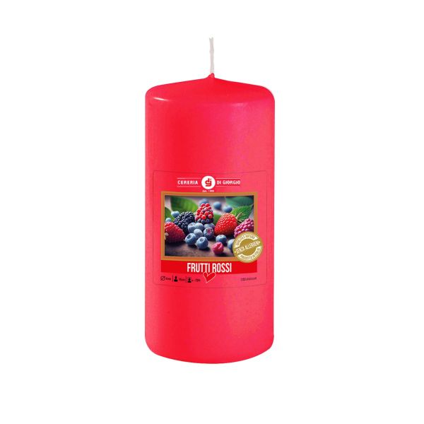 Candela profumata Berries Ø 6 cm h. 15 cm - Senza allergeni