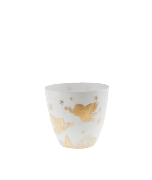 Porta tealight in porcellana Ø 9,2 cm h 9,8 cm
