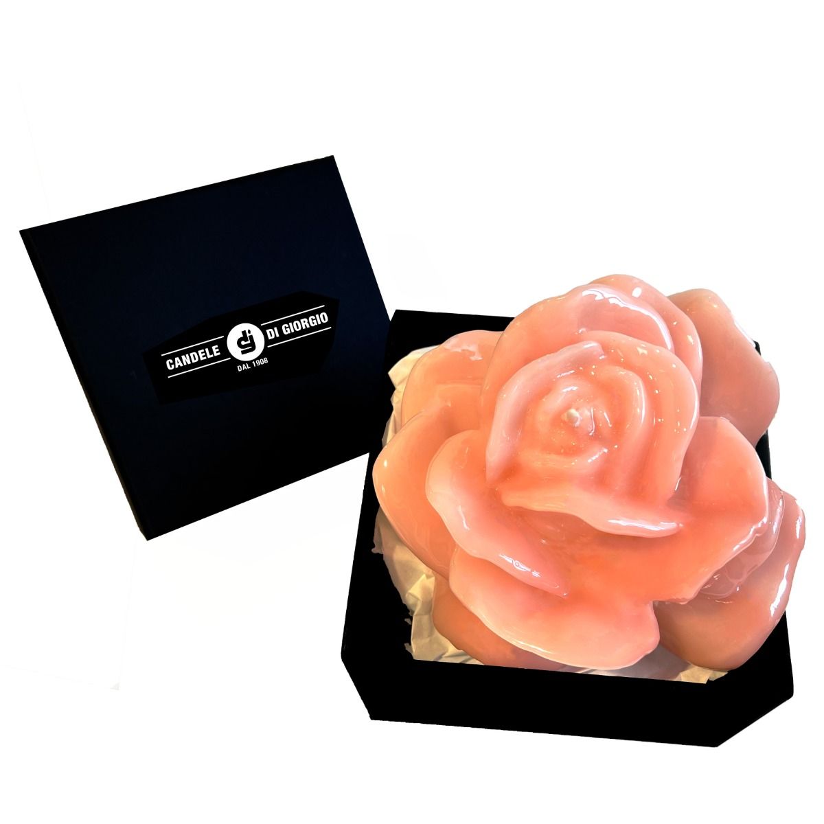 BLADFÅGEL base per candela, rosa, 11 cm - Svizzera