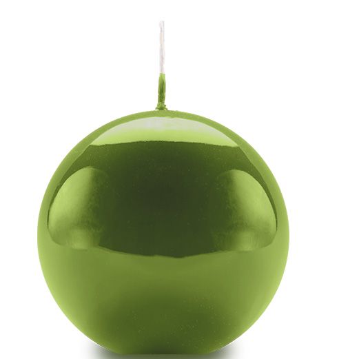 Candela Sfera Decorativa Cereria Di Giorgio - Diametro 10 Cm, Durata 49 Ore, Colore Avorio, Confezione Regalo