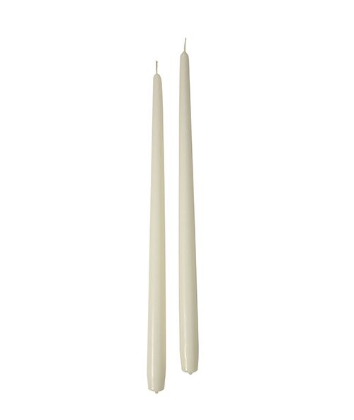 Starpak | 50 Candele Coniche, Dimensioni 2,2 cm · 25 cm, Colore Bianco, Materiale Paraffina, 50 Candele x 1 Confezione
