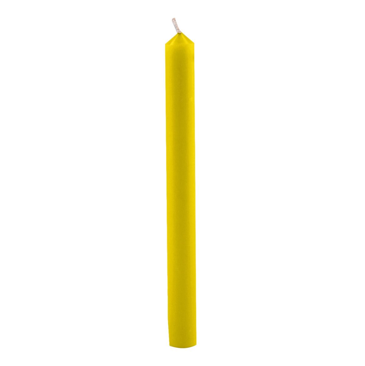 Sigro 12 Candele Dell'Avvento Gialle - 4 Pezzi Da 20x105 Mm In Cera Naturale Per Decorazioni Natalizie