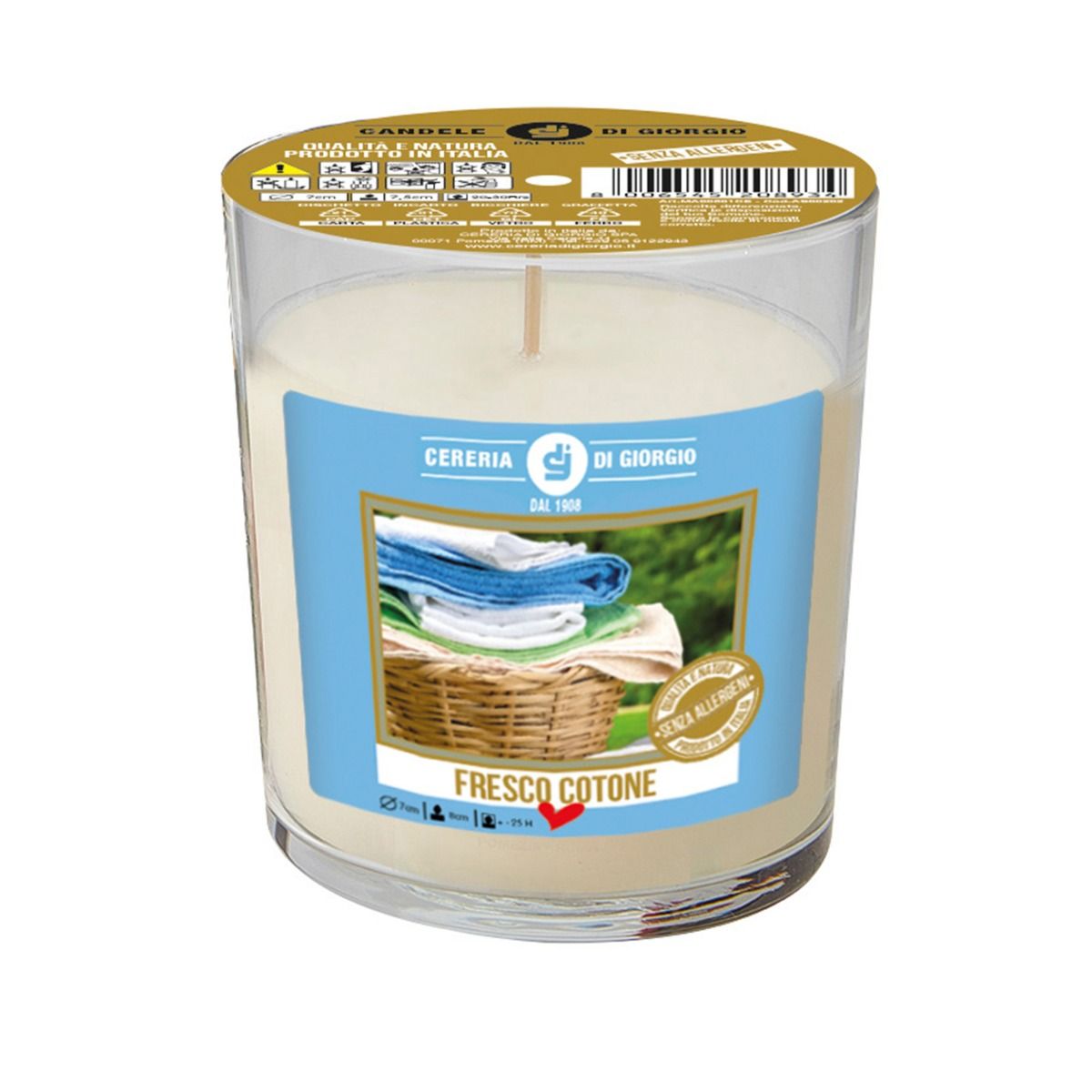 WoodWick Candela profumata Hourglass media con stoppino crepitante | Island Coconut | Durata della fragranza: fino a 60 ore