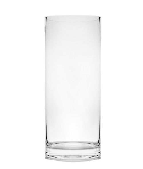 Vaso cilindrico in vetro trasparente Ø 10 cm h. 25 cm