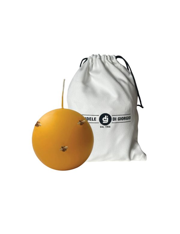 Sfera con Api in cera  Ø 10  - Senape