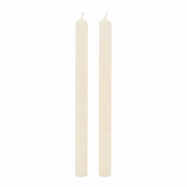 8 Candele Cilindriche  - ∅ 2,2 cm h 25 cm - Avorio