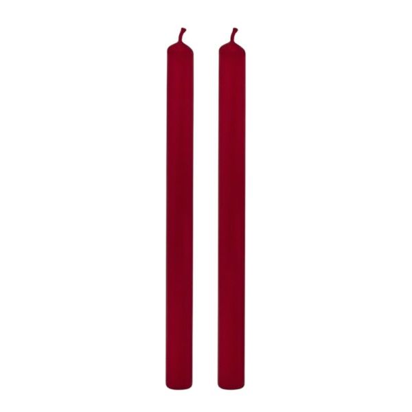 8 Candele Cilindriche  - ∅ 2,2 cm h 25 cm - Panna