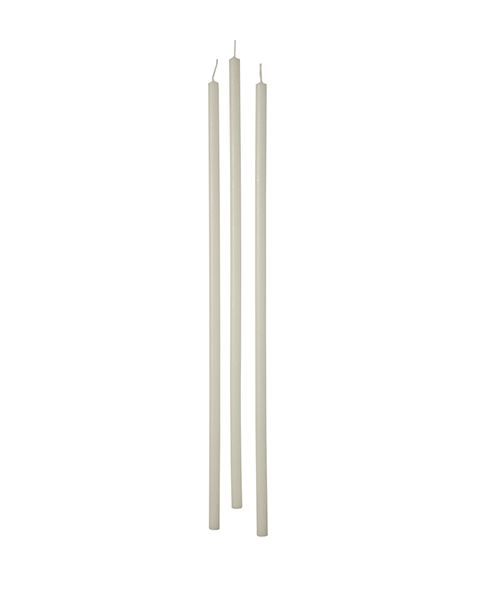 Candele stelo Ø 0,9 cm h. 37 cm 12 pezzi - Panna