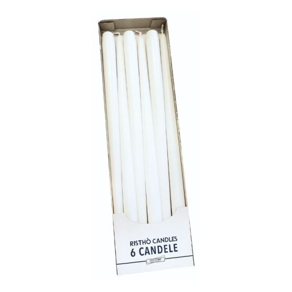 Candele coniche Ø 2,2 cm h. 40 cm 6 pezzi 
