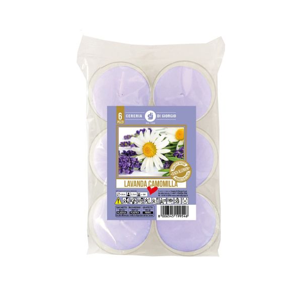 Candela profumata alla lavanda in bicchierino - Senza allergeni