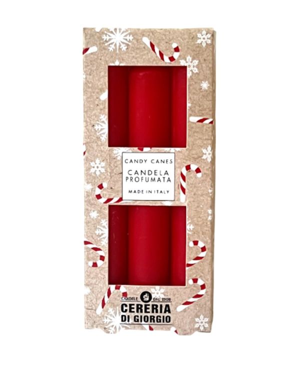 3 Candele Profumate Pocket Season diametro 1,9 cm altezza 12,5 cm - Natale - Candy Canes