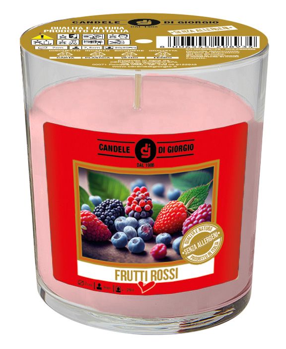 Candela profumata in bicchiere Berries - Senza allergeni