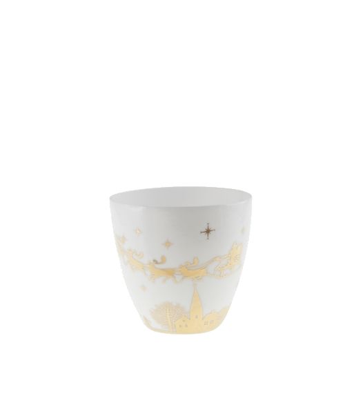 Porta tealight in porcellana Ø 9,2 cm h 9,8 cm