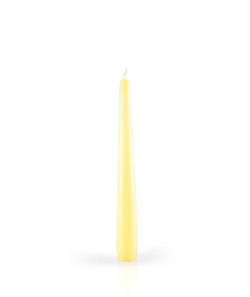 Candele laccate coniche Ø 2,2 cm h. 21 cm 6 pezzi - Giallo