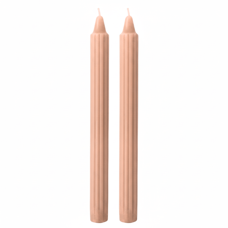 Candele Doriche Ø 2,2 cm h. 25 cm 2 pezzi - Pesca
