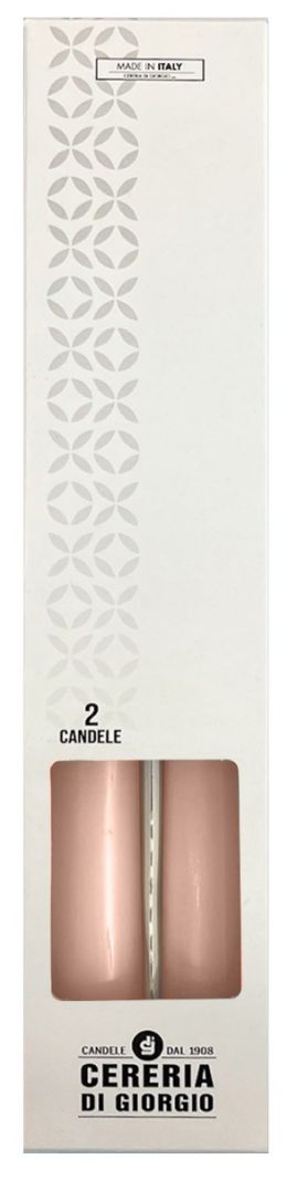 Candele coniche Ø 2,2 cm h. 25 cm 10 pezzi - Cipria